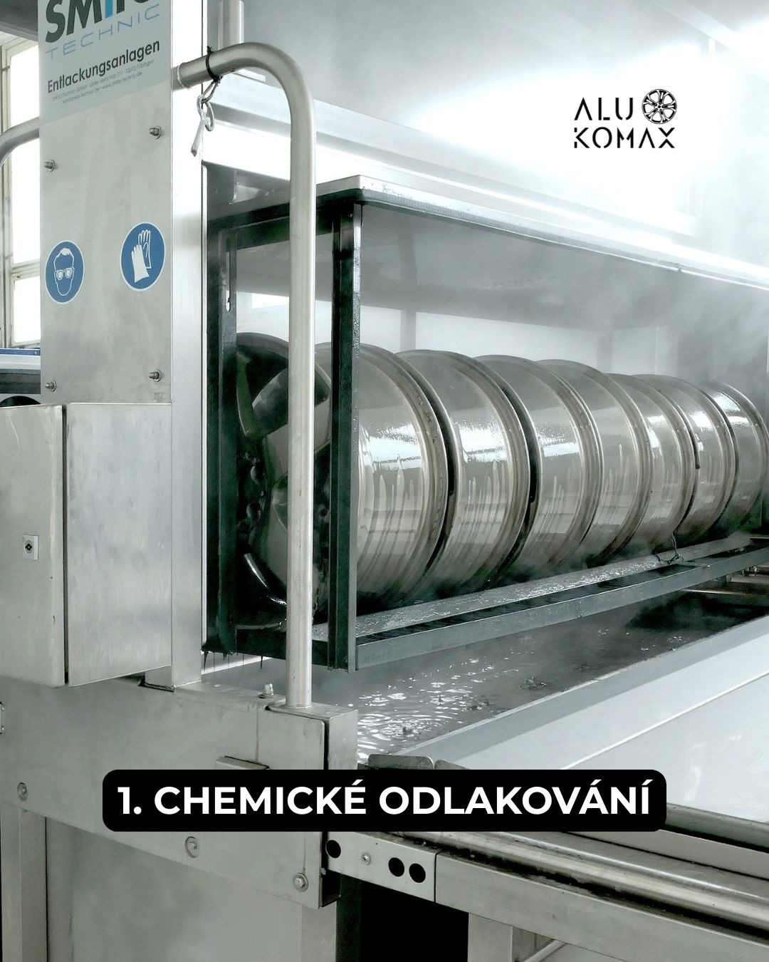 Jednotlivé kroky renovace kol